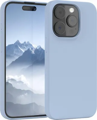 Produktbild von EAZY CASE Silikonhülle für Apple iPhone 15 Pro Silikon Backcover Schutz in Blau