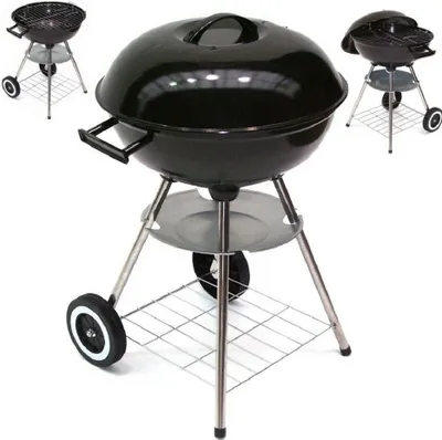 Produktbild von Kugelgrill XL Holzkohlegrill 43cm Standgrill Rundgrill Kohle Grill BBQ 56514