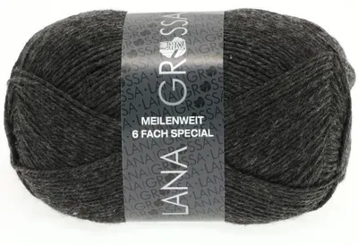 Produktbild von Lana Grossa - Meilenweit 6-fach 150g Unito 8853 anthrazit