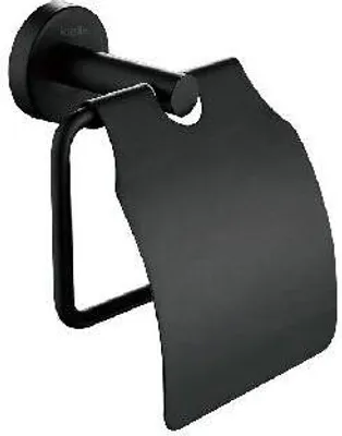 Produktbild von kielle Oudee - Toilettenpapierhalter mit Abdeckung, schwarz matt 40402004