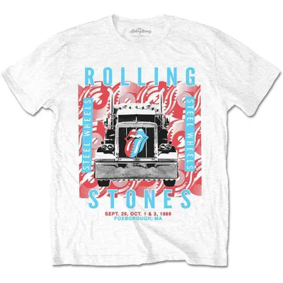 Produktbild von The Rolling Stones Steel Wheels White L T-Shirt