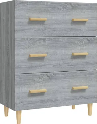 Obrázok produktu pre vidaXL Príborník Grey Sonoma 70x34x90 cm odvodený výrobok z dreva