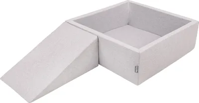 Produktbild von KiddyMoon Spielplatz Aus Schaumstoff Mit 200 Bälle 7cm Hindernisläufen Quadrat Bällebad Mit Zwickel Element Für Babys Und Kinder