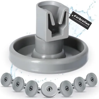 Produktbild von McFilter | Korbrollen-Set für Geschirrspüler (8x Oberkorbrollen + 8x Unterkorbrollen), geeignet für AEG Favorit, Privileg, Zanussi, Juno