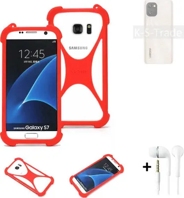 Produktbild von Handy-hülle + Kopfhörer kompatibel mit UMIDIGI Power 7 Schutz-hülle Bumper Silikon Schutz Hülle Cover Case Silikoncase Silikonbumper TPU Softcase