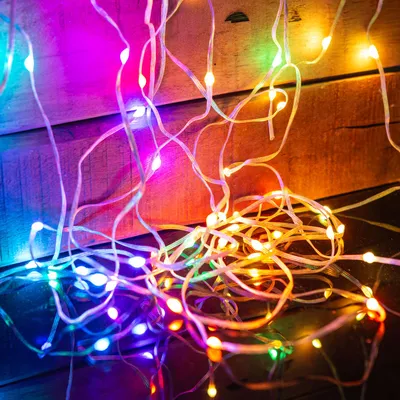 Immagine prodotto di GLOBIZ Smart: catena luminosa a LED - USB - 50 LED RGBIC - 5 metri - Bluetooth + modalità musica - IP65