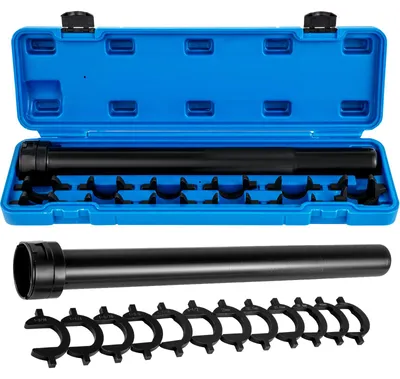 Produktbild von SucceBuy 12-teiliges Spurstangen-Werkzeugsatz, Spurstangen-Entfernungswerkzeug mit Hahnenfuß-Adaptern, 1/2-Zoll-Antriebsrohr-Werkzeug aus robustem Stahl für Spurstangen