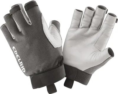 Produktbild von EDELRID Work Glove Open II Sicherungshandschuh grau grau M