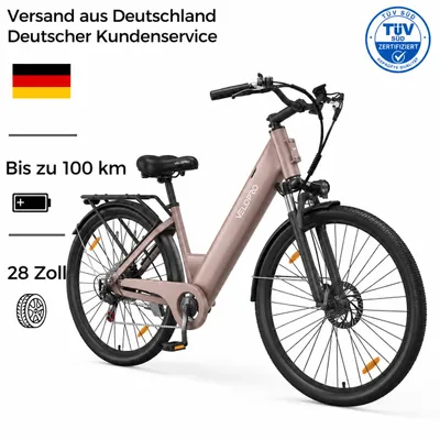Produktbild von VELOPRO C1 Pedelec 28 Zoll, 36V 13Ah Akku bis 50km Reichweite, Shimano 7-Gang, 250W