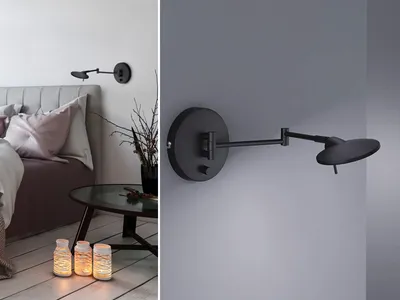 Produktbild von Trio Leuchten - Moderne Wandleuchte schwarz verstellbar inkl. LED - Kazam | Wohnzimmer | Schlafzimmer | Küche - Stahl Organisch - | (nicht austauschbare) LED