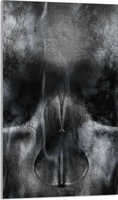 Obrázek produktu pro Krycí deska varné desky 30x52 Skleněná krycí deska na varnou desku, lebka černá