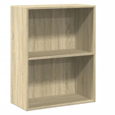 Obrázok produktu pre vidaXL Regál 2 priehradky Sonoma dub 60x30x76,5 cm odvodený výrobok z dreva