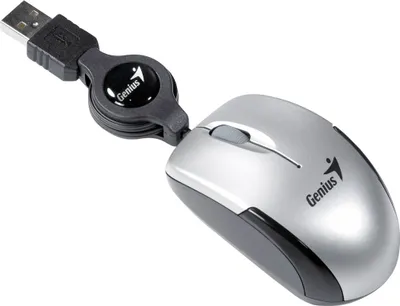 Obrázek produktu pro Genius Computer Technology Micro Traveler V2, Optický, USB Typ-A, 1000 DPI, Stříbrná