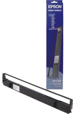 Produktbild von Epson SIDM Black Farbbandkassette für LQ-1000/1050/1070/+/1170/1180/+ (C13S015022), LQ 1000/1010/1050/1050+/1050C/1070/1070+/1170/1500/1600K, Schwarz, Punktmatrix, 24-pin, 2000000 Zeichen, China