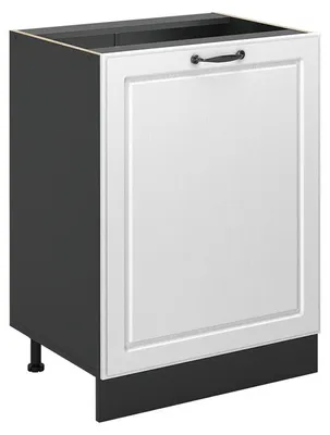 Imagen del producto de Mueble bajo de cocina Vicco R-Line Blanco casa de campo/Antracita 60 cm con 1 puerta sin encimera, Model 72054