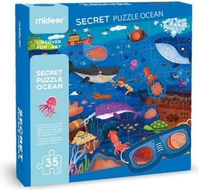 Zdjęcie produktu dla Puzzle detektywistyczne Mideer ocean 35 elementów