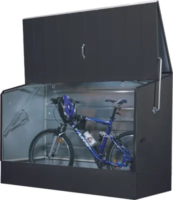 Produktbild von Trimetals Metallgerätehaus Fahrradbox für bis zu 3 Fahrrädern, anthrazit