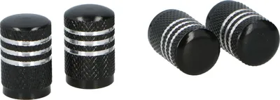 Produktbild von Dunlop Ventilkappen Auto - 4 Stück Autoventil Kappe - Reifenventilkappen 16,8 x 10,9 mm
