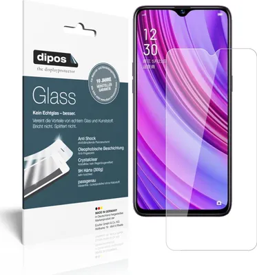 Produktbild von 1x Schutzfolie für Oppo Realme X Lite - Anti-Shock 9H Folie dipos Glass Kunststoffglas