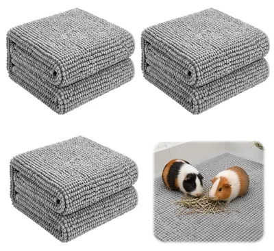 Image de Tapis de bain antidérapant, imperméable, lot de 3, 40x60 cm, gris, lavable, absorbant