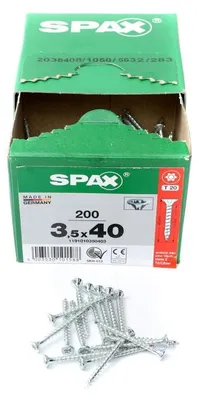 Produktbild von SPAX Senkkopfschraube WIROX Vollgewinde T20 3,5x40