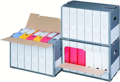 Produktbild von 10x Archivregal für Ordner mit Sichtfenster Premium, anthrazit