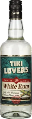 Image de Tiki Lovers White Rum Finest Caribbean Rum 50% Vol. 0,7l