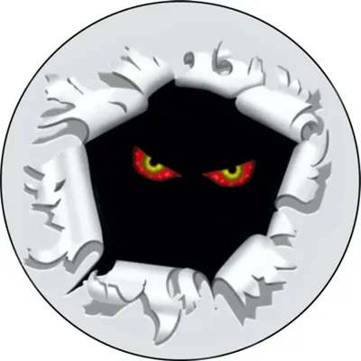 Produktbild von Aufkleber Dimension Einschussloch 70 mm Motiv Augen