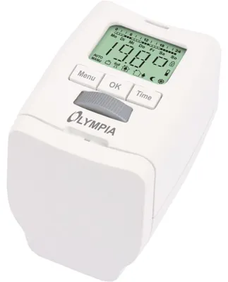 Produktbild von Olympia Heizkörperthermostat, Weiß, 55 mm, 65 mm, 83 mm, 122 g, 160 mm