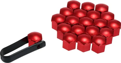 Produktbild von 20 Stück Universal 21 mm Radmutternabdeckungen Radkappen Schraubenschutz