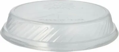 Produktbild von 12x Deckel für Mehrweg Menüteller Ø 22,7 cm · Höhe 4,1 cm transparent