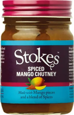 Produktbild von Stokes Spiced Mango Chatney fruchtig mit exotischer Currynote 270ml