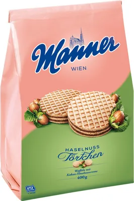 Produktbild von Manner - Törtchen - Haselnuss - 400g Tüte