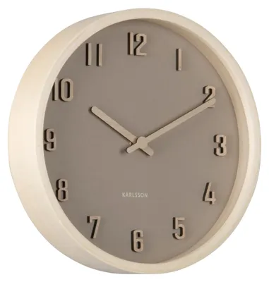 Produktbild von WANDUHR Nervadura - Braun - 22/22/ cm
