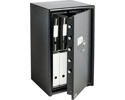 Produktbild von BURG-WÄCHTER CL 460 K, Frei stehend sicher, Schwarz, 2 Schlüssel, 78 l, Metall, 2 Regale