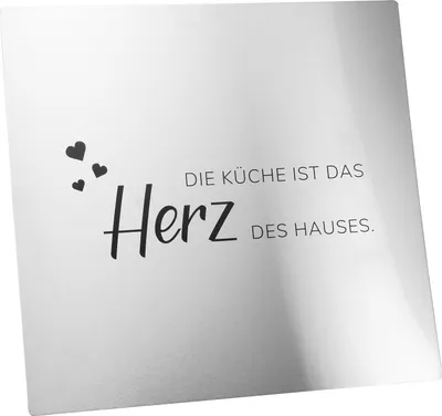 Produktbild von bremermann Herdspritzschutz 2in1 mit Dekor aus Edelstahl, ca. 59 B x 56,5 H cm, Wandblende Wandschutz