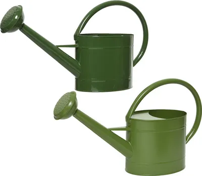 Produktbild von Gießkanne mit Brause Metall 5l für Garten & Balkon Grün 1 Stück sort.