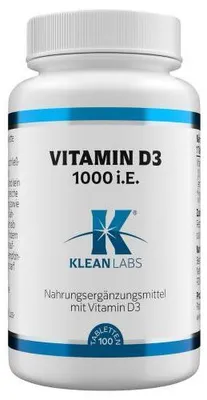 Zdjęcie produktu dla Witamina D 1000 j.m. Klean Labs Tabletki 100 kapsułek