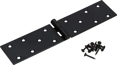 Obrázek produktu pro KOTARBAU® Závěs na skříň 200x45 mm válcovaný černý Nábytkový závěs Nábytkový závěs robustní
