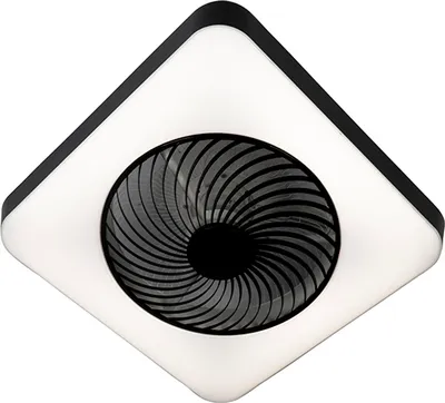 Produktbild von DeckenventilaTor eckig Schwarz inkl LED Dimmbar Climo