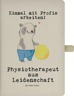 Produktbild von Mr. & Mrs. Panda Notizbuch A5 Physiotherapeut Leidenschaft - Transparent - Geschenk, Kladde, Reisetagebuch, Journal, Tagebuch