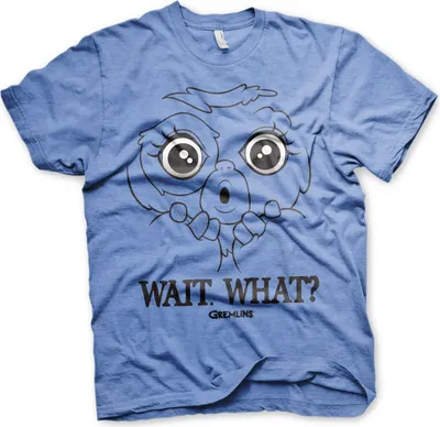 Produktbild von Gremlins - Wait. What? T-Shirt - Small - Blue-Heather