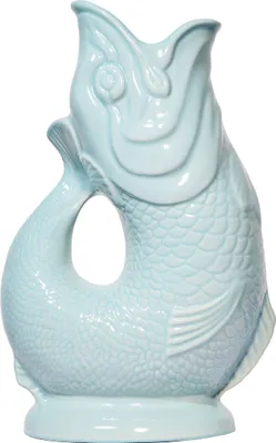 Produktbild von Gluckigluck Wasserkaraffe mit Gluckergeräusch, handgefertigt, ikonisches Design, Farbe:Eau de Nil, Fassungsvermögen:1,2 L