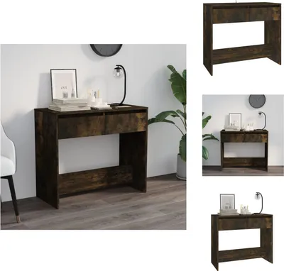 Immagine prodotto di vidaXL Tavolino in rovere fumé 89x41x76,5 cm Materiale a base di legno - Tavolini