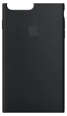 A black iPhone case with an Apple logo.