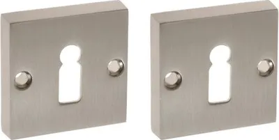 Produktbild von Quadratisches Schild KL, Nickel satiniert (DIVA. RITA)