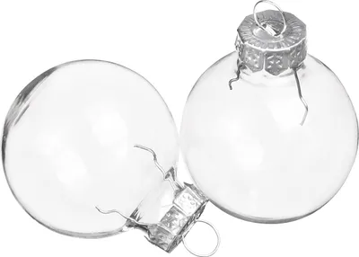 Produktbild von Mini Weihnachtskugeln Glas Retro Transparent 3cm 22 St Deko, 22 Stück
