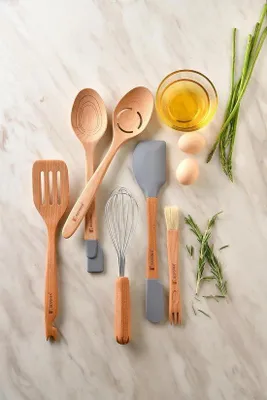 Produktbild von Famanu Spatel 34 cm - mit Handgriff und bunten Details