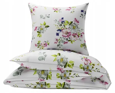 Produktbild von Nyks Baumwoll-Bettwäsche 160x200 Blumen 2x70x80