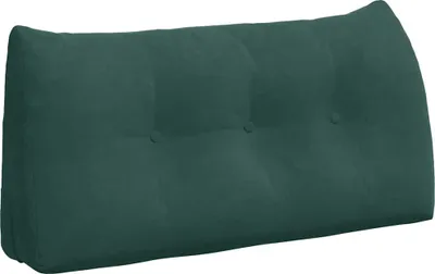 Image de vidaXL Coussin de dossier Vert foncé 100 x 24 x 50 cm Velours